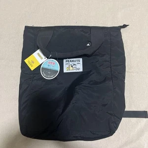Peanuts ultraleichter, wasserabweisender schwarzer 2-Wege Rucksack Tragetasche Schultertasche - Bild 1 von 5