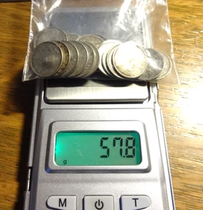 Canada scrap Silver coins 57.8 grams *All Canadian coins* π - Foto 1 di 2