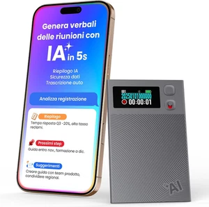 Ailog Registratore Vocale AI Con App Dedicata, Trascrive E Riepiloga, Traduzione - Foto 1 di 12