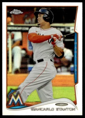 2014 Topps Chrome #173 Giancarlo Stanton Miami Marlins Refractor - Image 1 of 2
