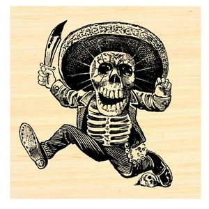 Día de los Muertos Día de los Muertos Sello de goma WM P46 - Imagen 1 de 3