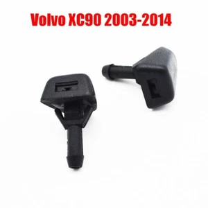 2Pcs Front Windshield Wiper Washer Hood Jet Sprayer Nozzle For Volvo XC90 03-14 - Foto 1 di 9