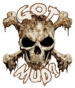 LETHAL THREAT "GOT MUD SKULL" MINI STICKER - DECAL - Bild 1 von 2
