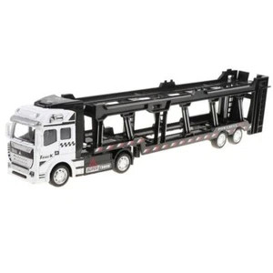 1:50 Alloy Trailer Truck Tirare Indietro Carrier Vehicle Giocattoli di - Foto 1 di 13