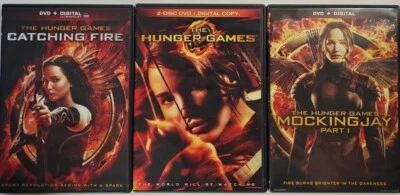 3 DVD Lot The Hunger Games 2-Disc, Catching Fire Mockingjay Part I Very Nice - Image 1 of 4