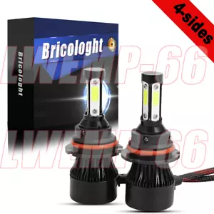 4 Sided 9004 LED Headlight Bulbs Hi/Lo Beam 10000W 3600000LM 6000K Super Bright - Picture 1 of 9