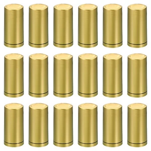 PVC Heat Shrink Cap with Tab for Wine, 60 Pcs 30x63mm Flower Pattern Gold Tone - Picture 1 of 5