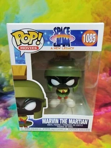 Pop! Vinyl Space Jam 2 A New Legacy - Marvin the Martian Figure + POP PROTECTOR - Picture 1 of 3