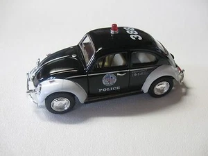 1:32 SCALE KINSMART 1967 VOLKSWAGEN CLASSICAL BEETLE POLICE PULLBACK W/O BOX - Picture 1 of 5