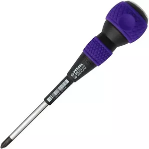 VESSEL Ball Grip Tang-Thru Screwdriver Through Driver +2×100 230 Japan - Picture 1 of 6