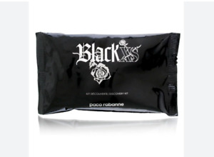 PACO RABANNE BLACK XS EDT 1.5 ml  Sample discover kit, mobile strap +2 tatoos