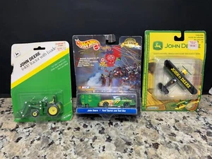 Genuine John Deere Diecast Toys - Biplane - Hot wheels - 6400 Tractor Lot Of 3 - Picture 1 of 8