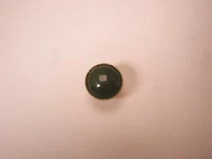 Genuine Green Jade Stone & Gold Tone Quality Vintage Tie Tack Lapel Pin q68 - Picture 1 of 6