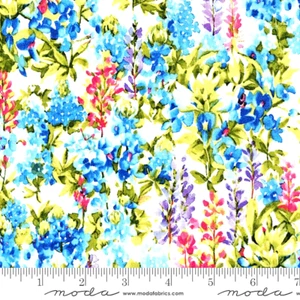 Moda Fabrics The "WILDFLOWERS VI 33772 11 "CLOUD" BTY - Picture 1 of 1