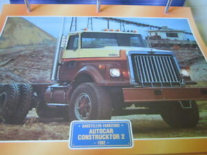 Super Trucks Baustellen LKW USA Autocar Construcot 2, 1982