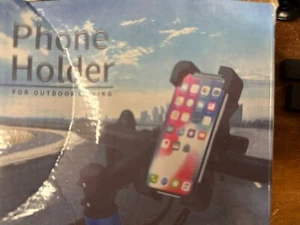 Handy Halter Halterung I-phone Samsung usw Fahrrad Scooter Rollstuhl Handyhalter - Zdjęcie 1 z 7