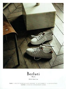 Publicité Advertising 120 2016 Berluti bottier Paris baskets chaussures - Foto 1 di 1