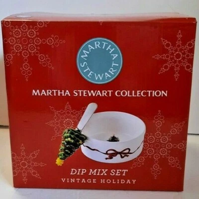 Martha Stewart Colección Dip Mix Set Vintage Vacaciones Nuevo En Caja Original 2012 Foto 1 de 4