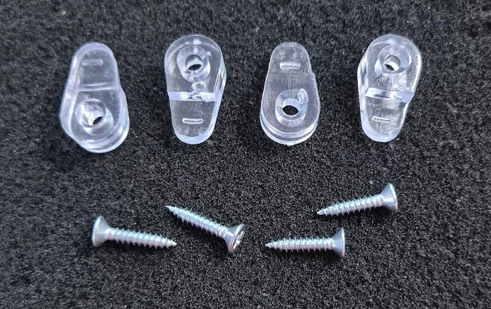 Glasbild Aufhänger Oval Clips Acrylglas Kunststoff 3-5mm 4Stück 2151 - Bild 1 von 1