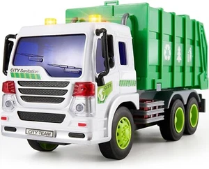 Garbage Truck Bin Lorry Toys for 3+ Years Old Boys, Rubbish Trucks Dustcart Toy - Picture 1 of 6