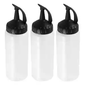 3 Stck. Kunststoff Durchsichtig Quetschen Gewürz Flaschen, SYOSI 6oz Nachfüllbar, Twist Cap - Bild 1 von 10