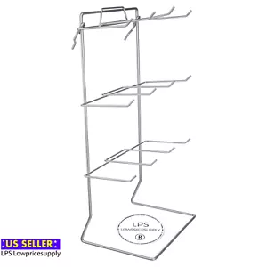 Silver 12 Single Peg Hook Counter Top Display Rack (Holds 3" x 5" Item) - Picture 1 of 1
