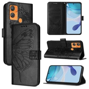 For Oukitel C33 Embossed Butterfly Leather Phone Case cover shell - Photo 1 sur 1
