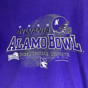 Vintage Sylvania Alamo Bowl 2000 Northwestern Wildcats T-Shirt Herren Größe Large - Bild 1 von 6