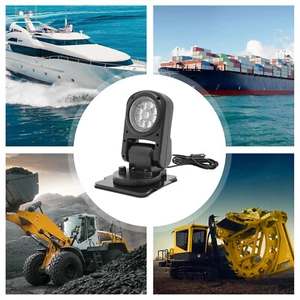 360° Tragbar LED Marine Suchscheinwerfer Boot Arbeitsscheinwerfer mit Magnetfuß - Bild 1 von 24