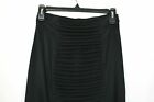 Claudio Milano Women's Black Silk Pleated Skirt Size M Retail $425