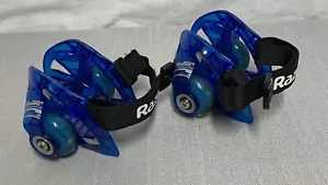 Jetts DLX Razor Skate Heel Wheels Blue for Shoes Light Up Wheels - Picture 1 of 8