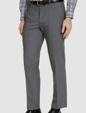IZOD Men's Classic-Fit Suit Grey Solid 44L / 38 Flat Pant