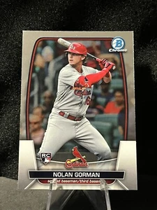 2023 Topps Bowman Chrome #48 Nolan Gorman, Cardinals (RC) - Base Rookie Card - Picture 1 of 1