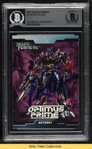 2007 Transformers Movie Cards Optimus Prime BAS Certified BGS Encased READ 3c7