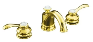 Kohler K-12265-4-PB Fairfax Widespread Lavatory Faucet in Vibrant Polished Brass - Picture 1 of 10