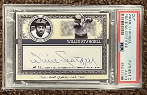Willie Stargell Pittsburgh Pirates Signed Cut HOF Card 1988 PSA Slab Rare - Picture 1 of 2
