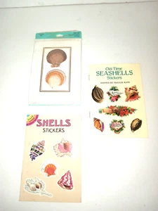 Seashell "8" blank notecards, sticker books 2 new - Picture 1 of 2