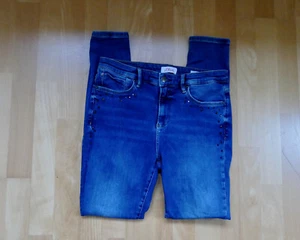 s. Oliver Skinny Jeans mit Glitzer Mid Rise blau Gr. 38/30 - Bild 1 von 7