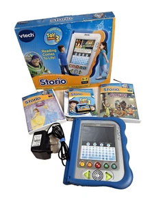 VTech Storio E-Reader Disney Toy Story 3 Plus 2 Other Games, Power Supply Boxed - Picture 1 of 18