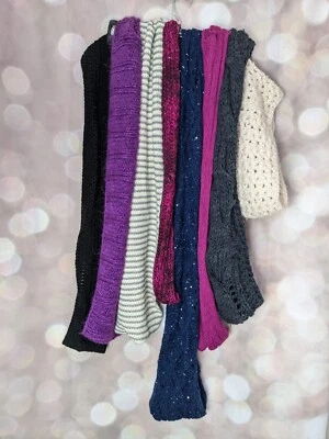 Lote de 8 bufandas infinitas tejidas "vender juntas" Foto 1 de 4