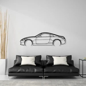 Silhouette For Nissan 350z Steel Wall Decor Decoration Art Nismo Fairlady Z V6 - Picture 1 of 9