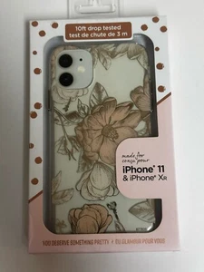 Floral Protective Case for iPhone 11 & iPhone XR - Shockproof, Drop Tested 10ft, - Photo 1 sur 1