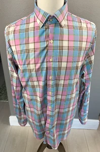 Camisa grande Peter Millar Summer Comfort 4 vías elástica golf para hombre con botones - Imagen 1 de 5