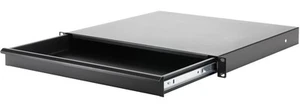 1 HE 19" Rackschublade Rack-Schublade von ADAM HALL 87401E 1HE Stahl Rack-Drawer - Picture 1 of 6