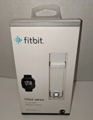 Fitbit Versa классический ремешок белый размер большой подлинный  - Изображение 1 из 4