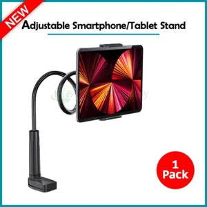 Universal Lazy Mobile Phone Gooseneck Stand Holder Flexible Bed Desk Table Clip - Picture 1 of 5