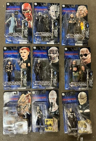 LOT OF 9 Reel Toys "Hellraiser" Series 1 Action Figures Pinhead/Barbie & More!! Cover