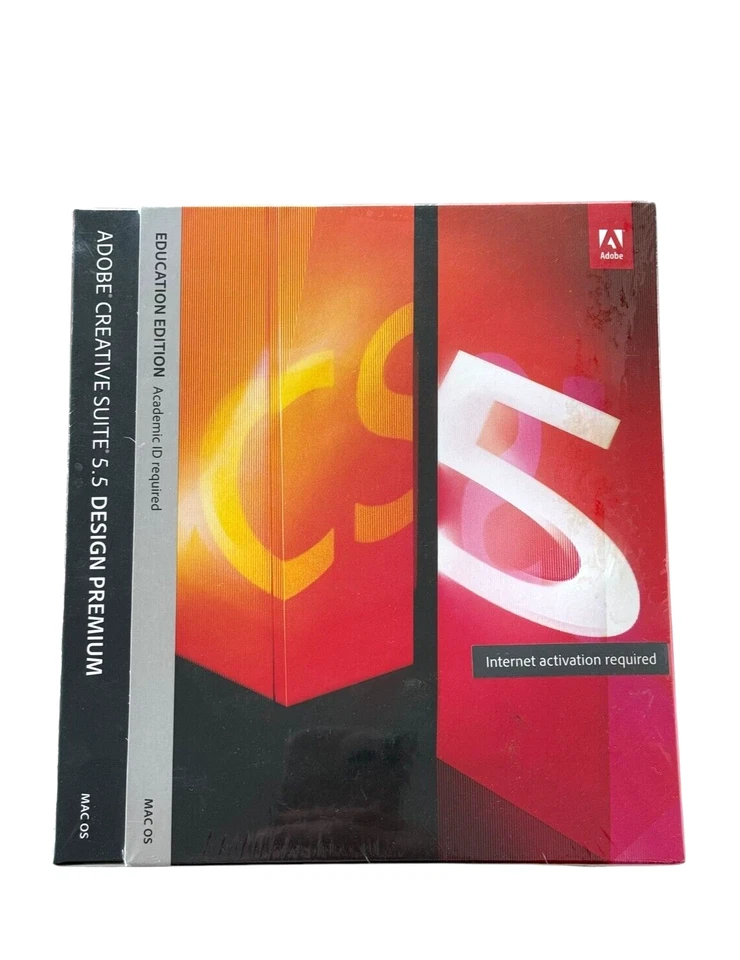 Adobe Creative Suite 5.5 Design Premium CS5.5 MAC Education Edition NEW SEALED - Image 1 of 3