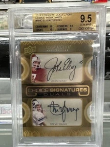 2011 Exquisite Collection Signatures Elway / Young - Bild 1 von 2