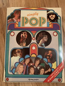 Vintage 1975 Simply Pop Book UK Queen Elton John David Bowie Games Facts Quiz - Picture 1 of 12